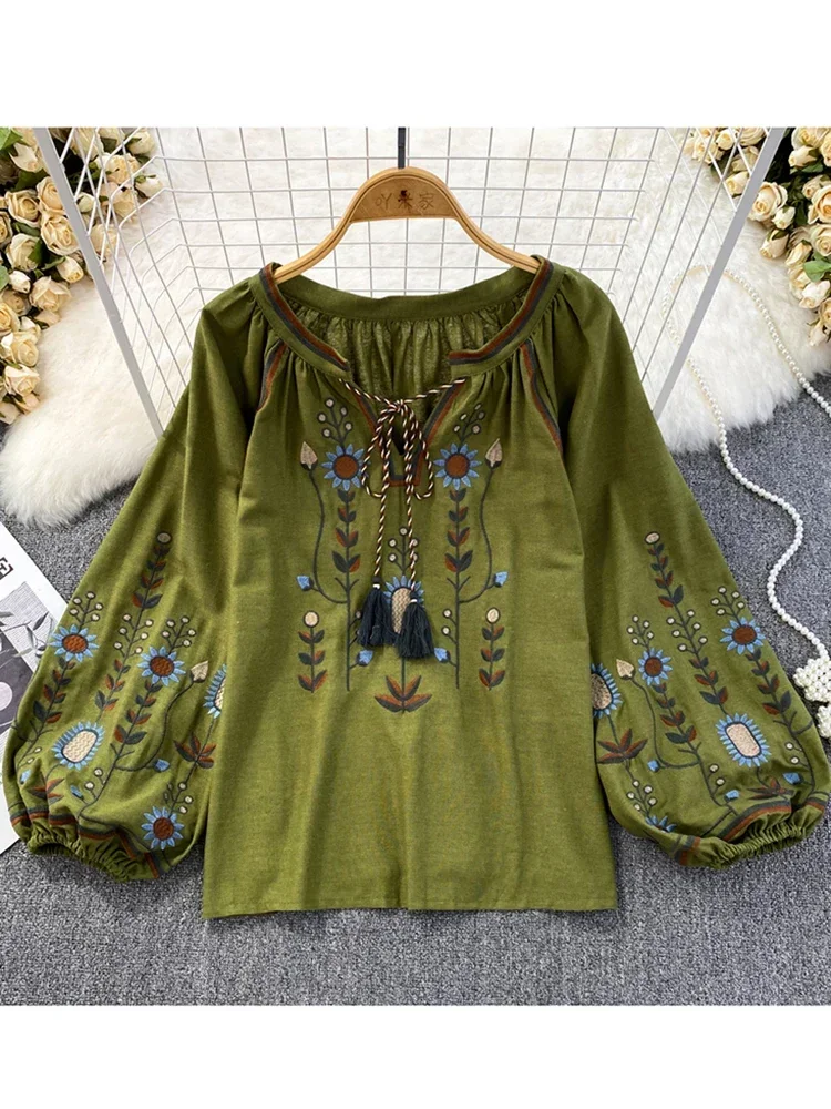 Ethnic Fashion Clothing - Chemisier de printemps pour femme, style