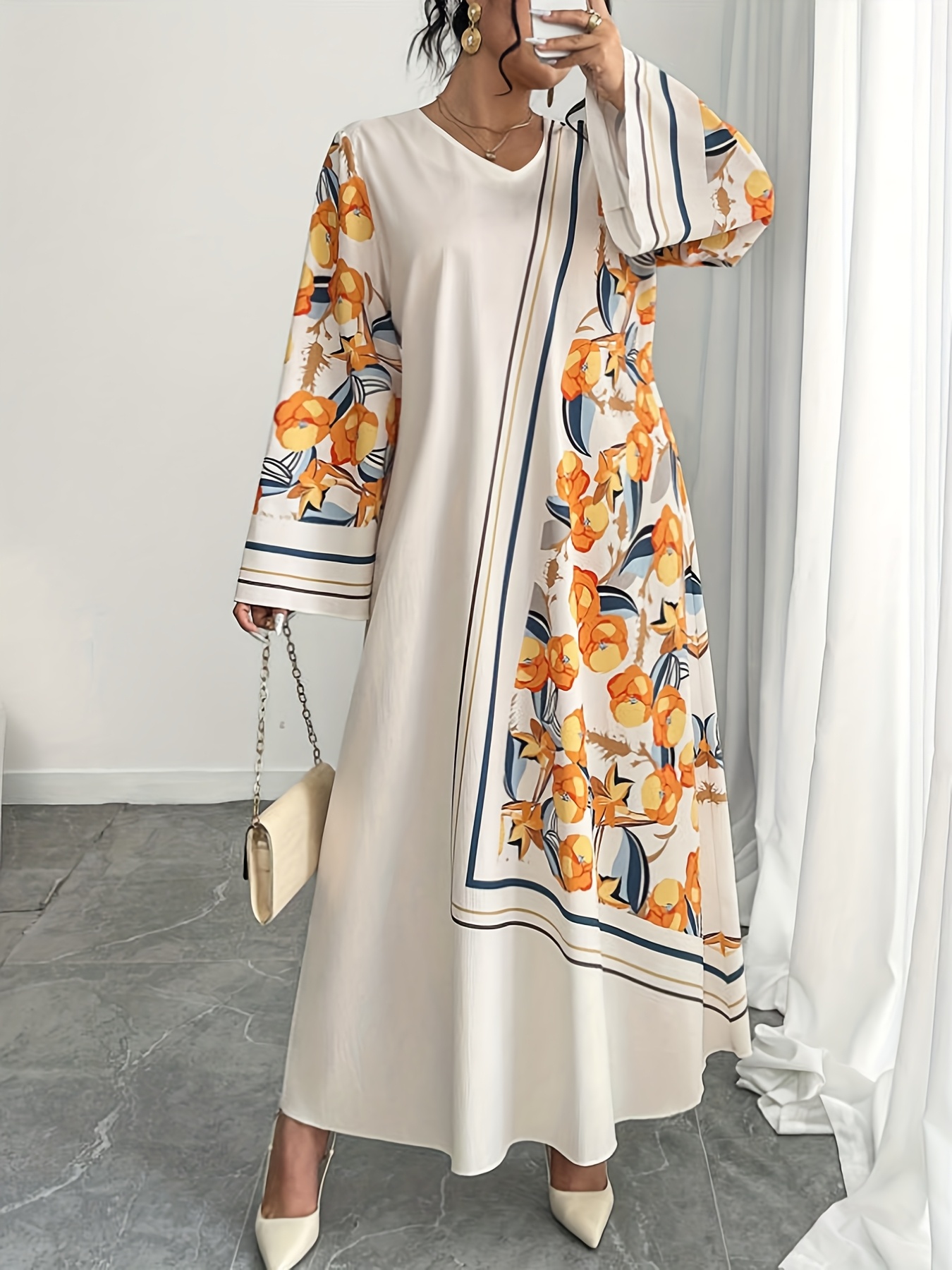 Ethnic Fashion Clothing - Robe longue pour femmes grandes tailles,