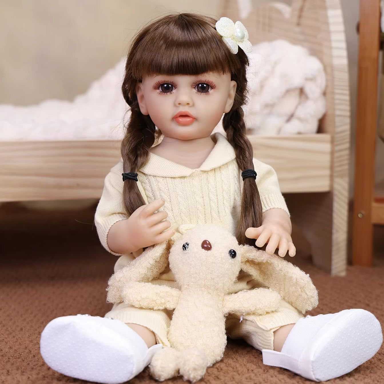 Ethnic Fashion Model - Poupée Reborn KEIUMI 43CM, corps réaliste