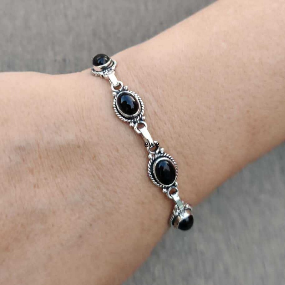 Ethnic Wear Men'S Fashion - Bracelets ajustables en argent de couleur