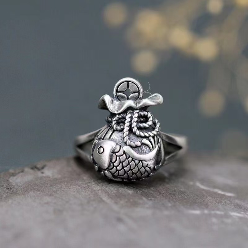 Bague Koi style chinois porte- - Ethnic Wear Men'S Fashion avis et prix