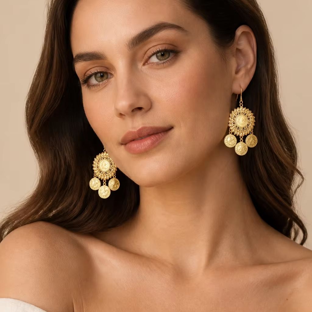 Boucles d'oreilles ethniques f - Ethnic Fashion Wear For Women avis et prix