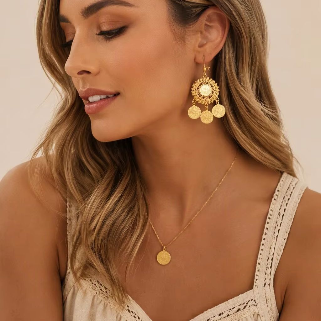 Boucles d'oreilles ethniques f - Ethnic Fashion Wear For Women avis et prix
