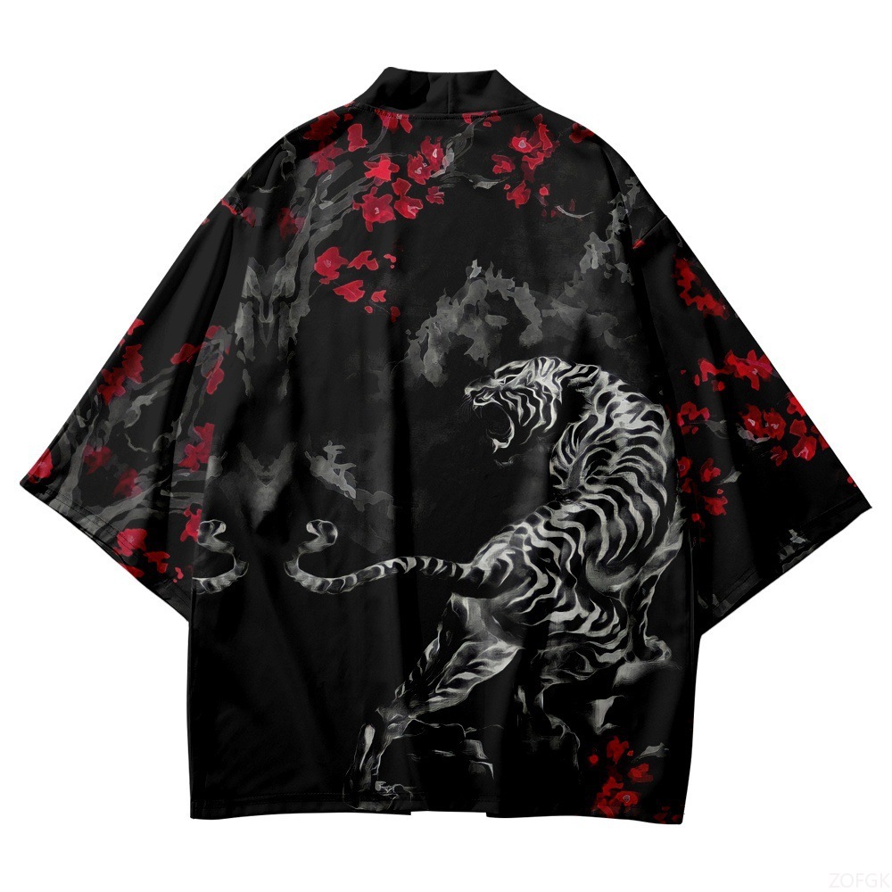 Kimono noir à col ouvert pour  - Haori Japanese Jacket avis et prix