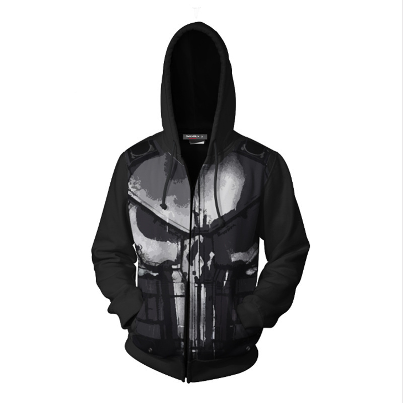 Sweat à capuche zippé Punisher - Haori Japanese Jacket avis et prix