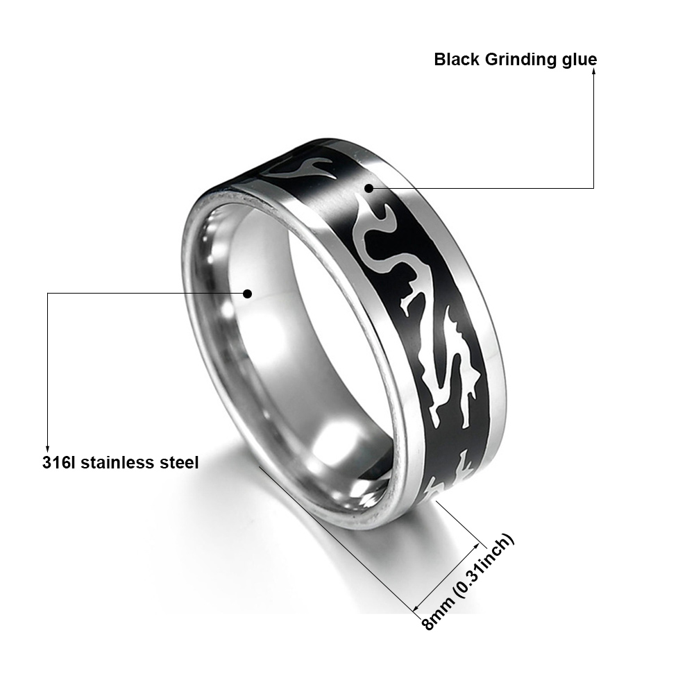 MeMolGuadalJewelry-Bague en ac - Ethnic Wear Men'S Fashion avis et prix